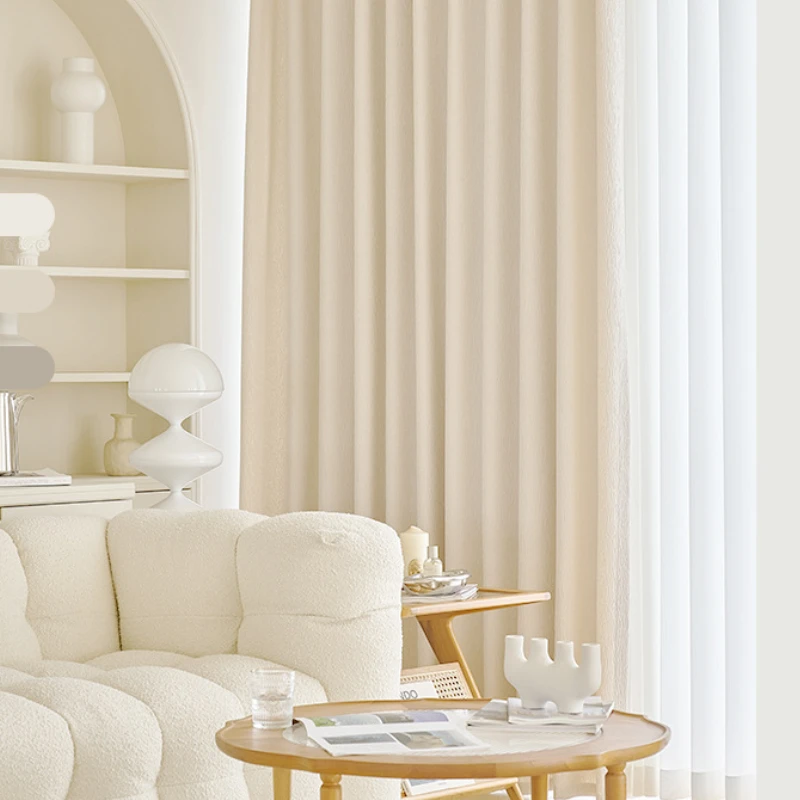 

Soft Blackout Curtains for Living Room Bedroom, Home Decor, French Fashion, Luxury, Elegant, Romantic Texture, High-end