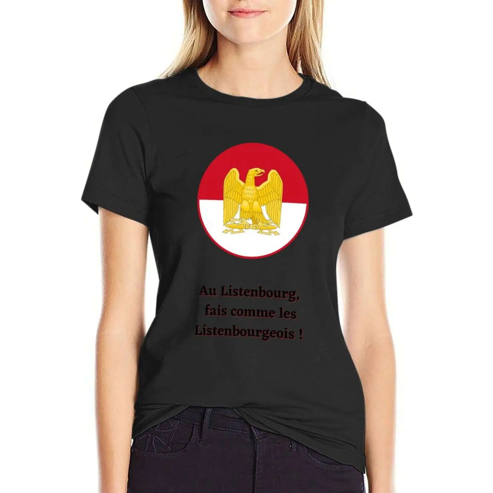 

Listenbourg T-Shirt lady clothes summer clothes Summer Women's clothing
