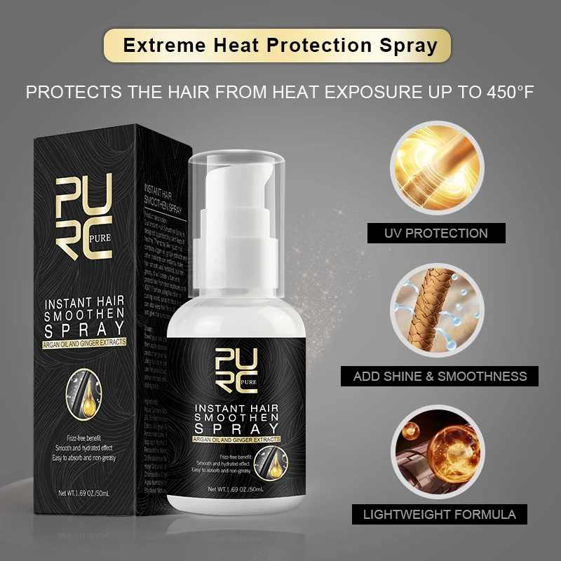 PURC 50ml Morocco Argan Oil Hair Care Spray Soft for Hair Scalp Treatment Repair Prevent Thinning Loss Products for Women