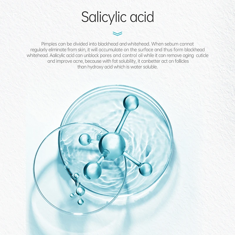 Salicylic Acid Facial Cleanser Face Wash Foam skincare Remove Black Dots Rejuvenation Moisturizing Face Cleanser Skin Care 5