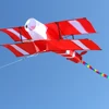 New High Quality 3D Single Line Red Plane Kite Sports Beach With Handle and String Easy to Fly Kids Gift 1