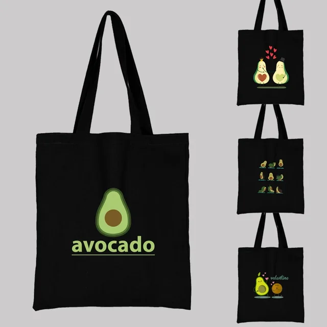 Cute Avocado Pattern Tote Bag