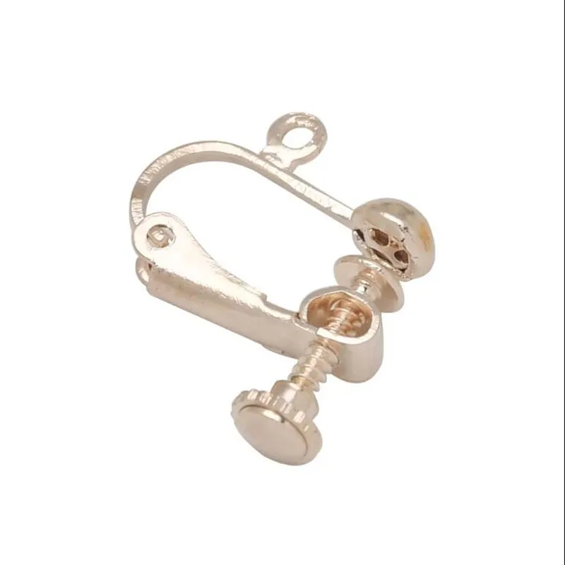 Set of 10 Clip-On Earring Findings with Screw Back