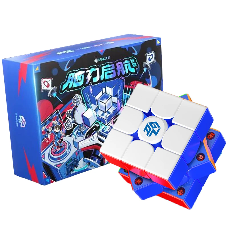 New Gan 356ME Limited edition Magnetic Sail Speed cube Stickerless 356ME 3x3x3 Professional Magic Cube Gan magnetic Toys 6