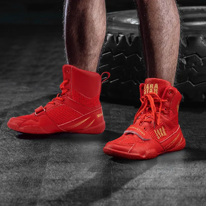 Fight Fighting Training Shoes Men's Comfortable Sports Shoes Multi-color Wear-resistant Wrestling Competitive Boxing Shoe