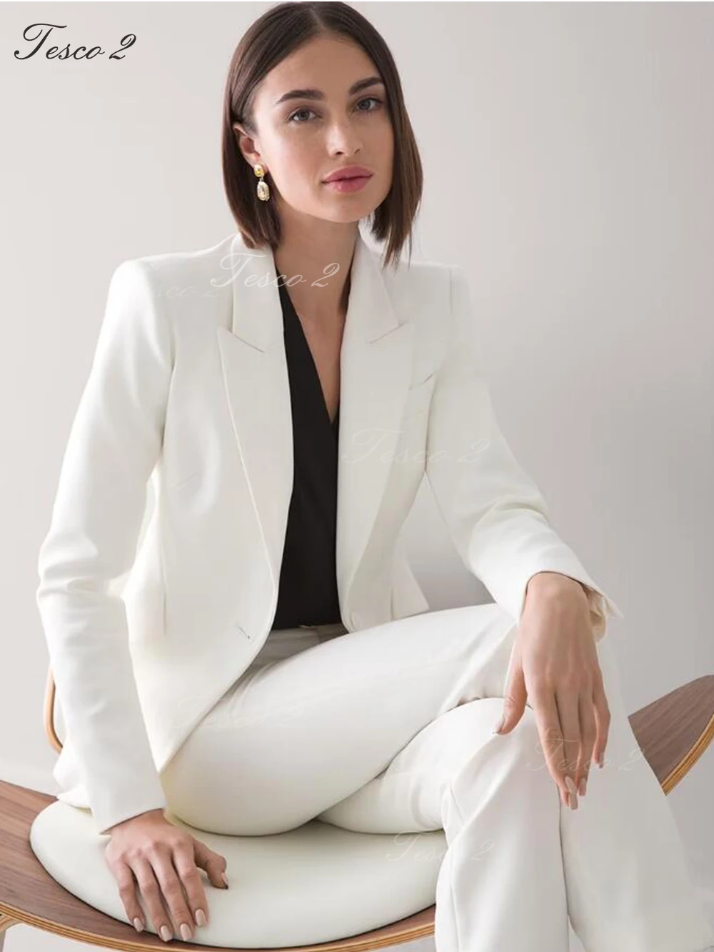 New Fashion Women's Suit Slim Fit Long Sleeve Office Lady Wear Suit Design Sense Waistband For Formal Evening Party Suit