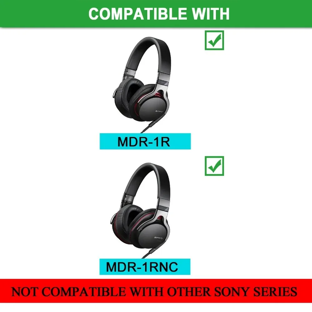 Replacement Earpads Earmuff Cushion for sony MDR-1R MK2 1RBT 1ADAC MDR-1A 1ABT Protein Softer Leather Ear Pad Earphone Cover