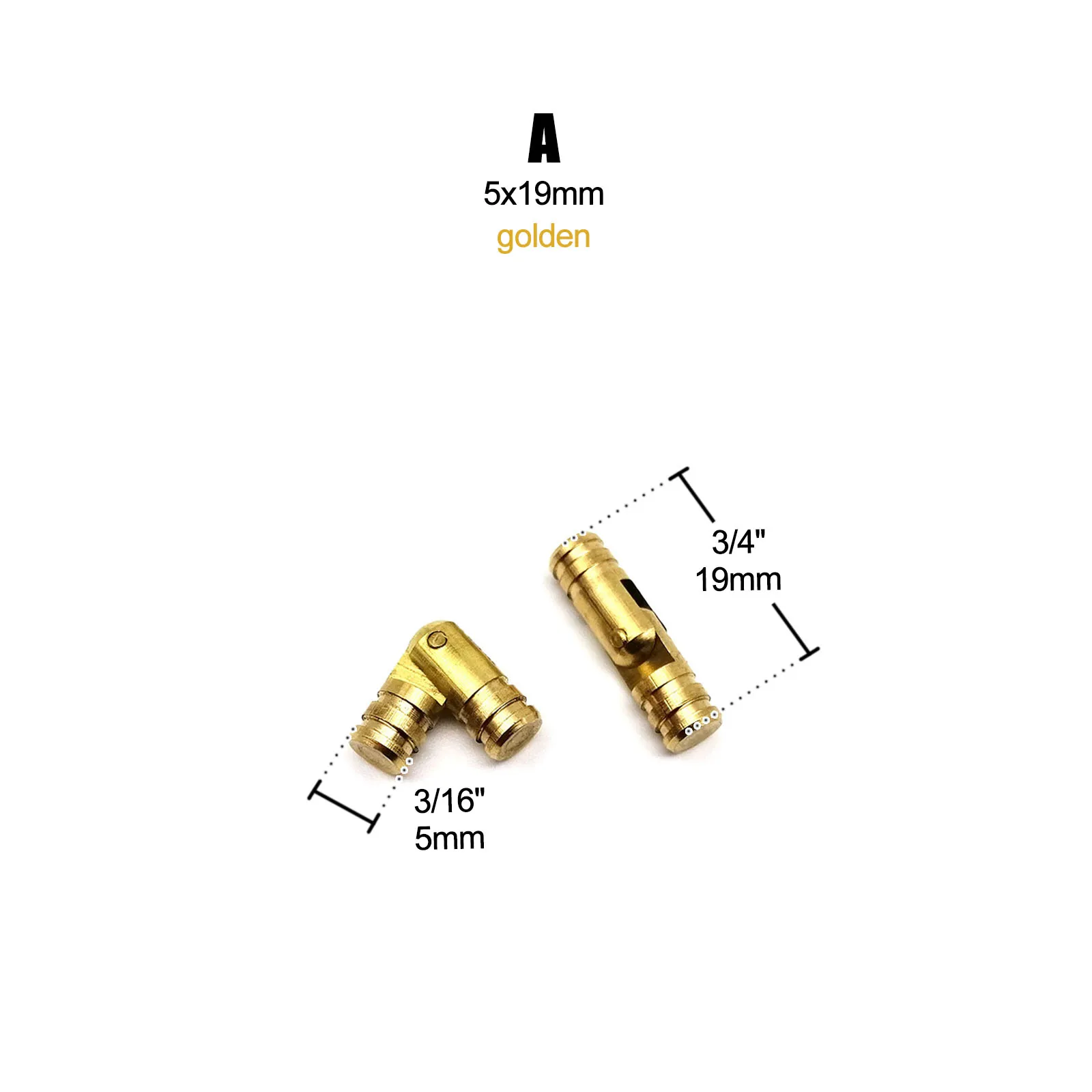 Set of 12 Mini Heavy Duty Extended Butterfly Hinges with Screws for Jewelry Boxes, Gift Chests, and Dollhouse Cabinets