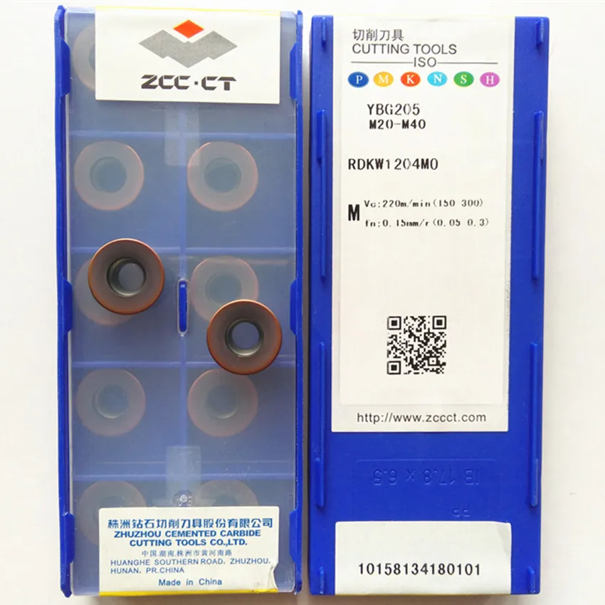 10 Inserti In Carburo Originali JFL ZRHD05-MG YBG202 ZCC.CT Per Lavorazioni Meccaniche Di Precisione - Lama CNC