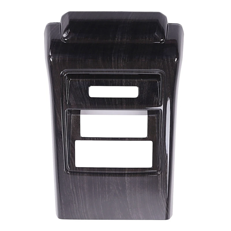 

Car ABS Black Wood Grain Rear Air Conditioning Vent Cover Trim Armrest Cover For Land Rover Discovery Sport 2015-2019
