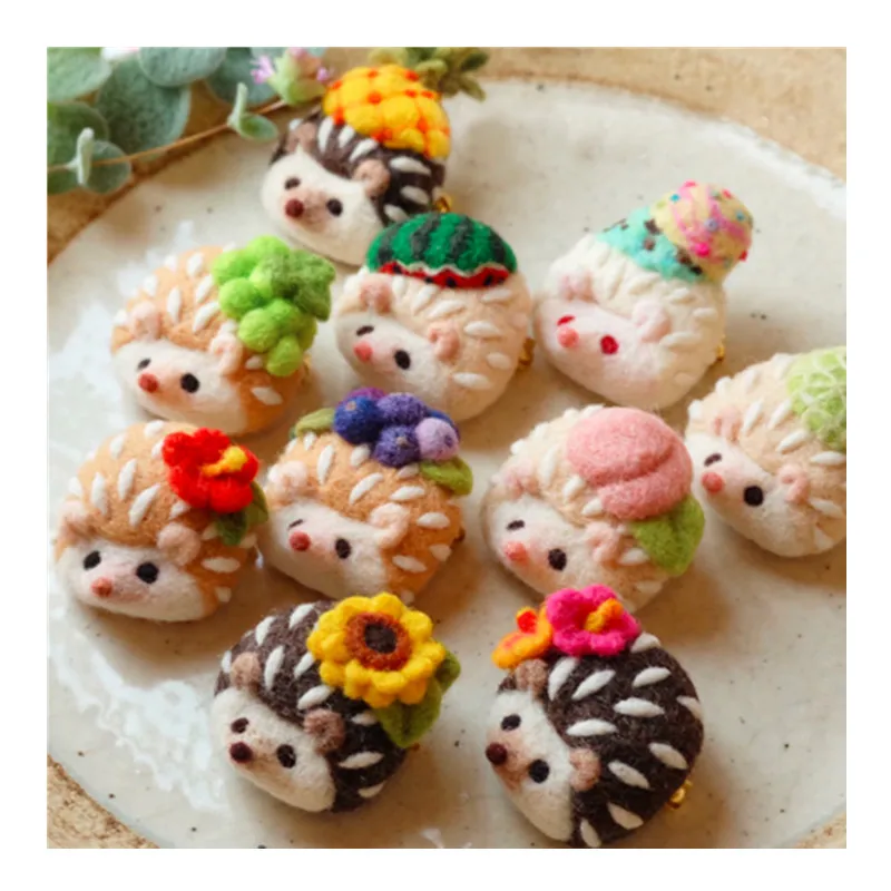 

Набор игл из шерстяного фетра для украшения, фруктов, цветов, клубники, яблока, поделок своими руками, войлочная игла