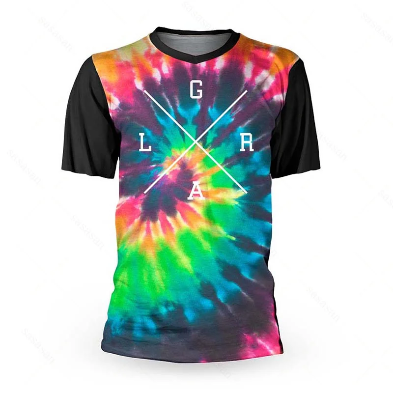 thumbnail image 1 of Camiseta de manga corta para hombre, estilo holgado, para ciclismo de montaña, BMX, MTB, cross country, DH, motocicleta, jersey de motocross, 1 of 4
