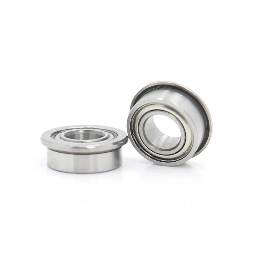 MF105zz Deep Groove Flange Ball Bearings 10Pcs 5x10x4mm Double Shielded Miniature Flanged for 3D Printer
