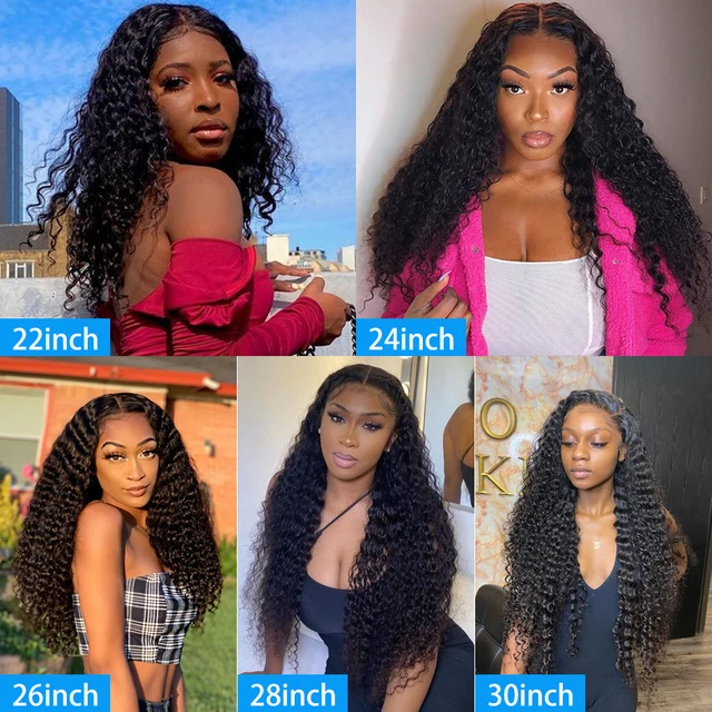 Water Wave Lace Front Wig Hd Lace Frontal Brazilian Wigs For Women Human Hair 13x4 Deep Wave Lace Frontal Wig Lace Closure Wig 4