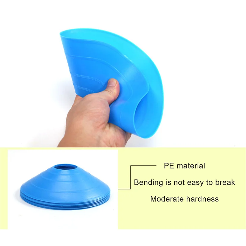 Nuovo 1PC Disc Cone Set Multi Sport Training Space Cones con supporto in plastica per calcio Football Ball Game Disc 5 colori