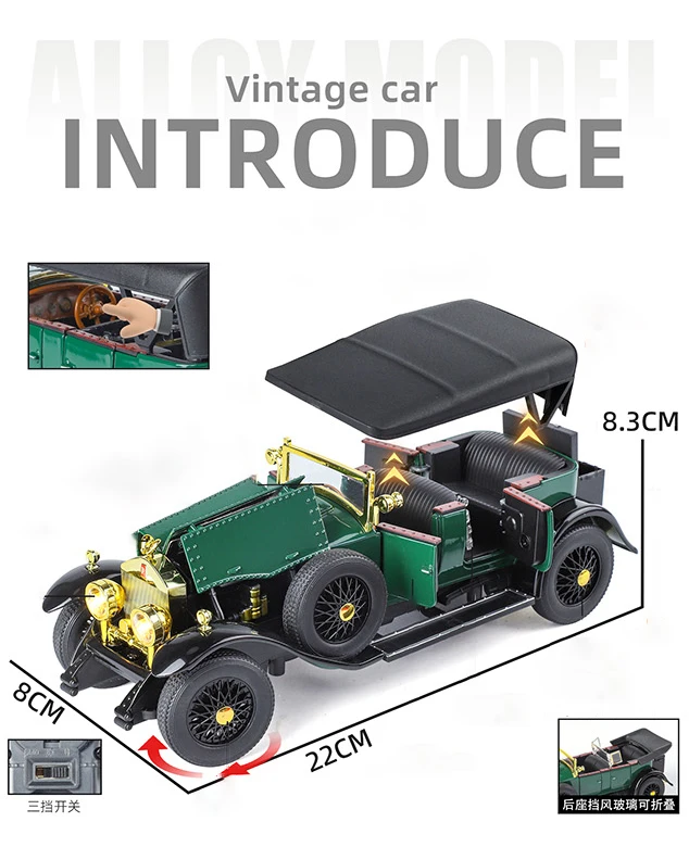 Modèle voiture Rolls-Royce Phantom 1:24 - Noir - Véhicule
