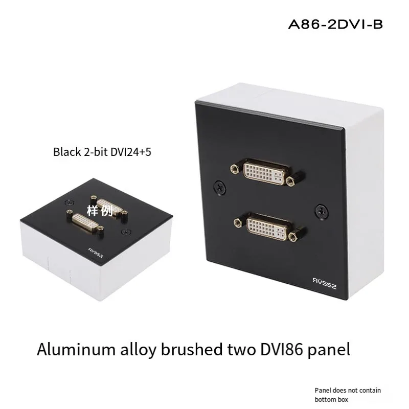 86mm Wand-DVI-HD-Panel Stecker-zu-Buchse-Konverter DVI-D 24+1 1-fach für Besprechungsräume, Hotels, Bühnen – Detail 9