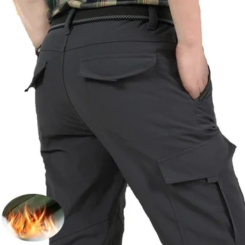 Men's Winter Fleece Cargo Pants 1