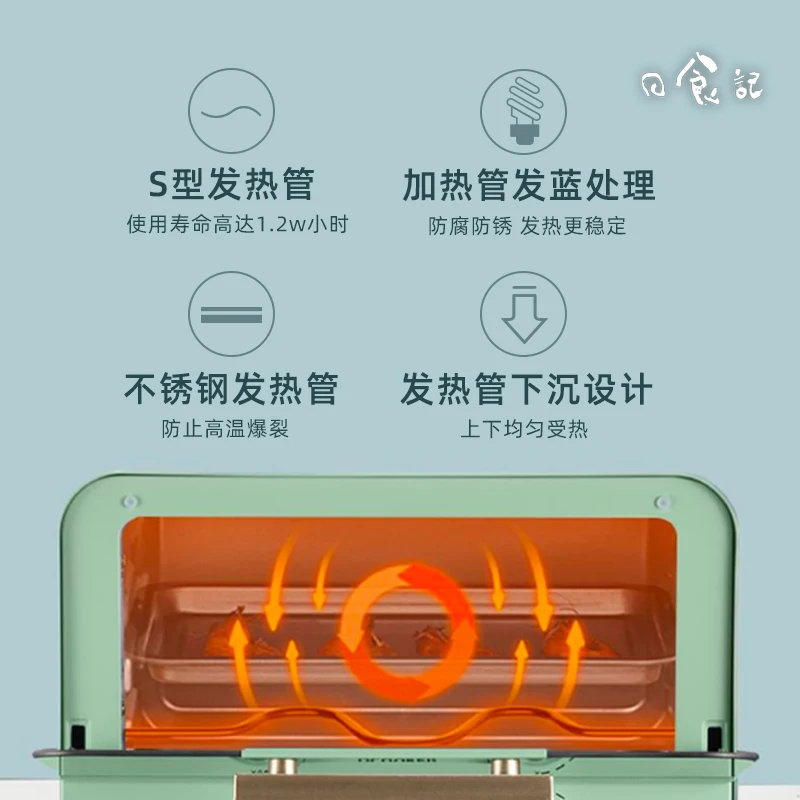 12L Mini Multifunctional Automatic Electric Oven for Home Baking and Bread Making