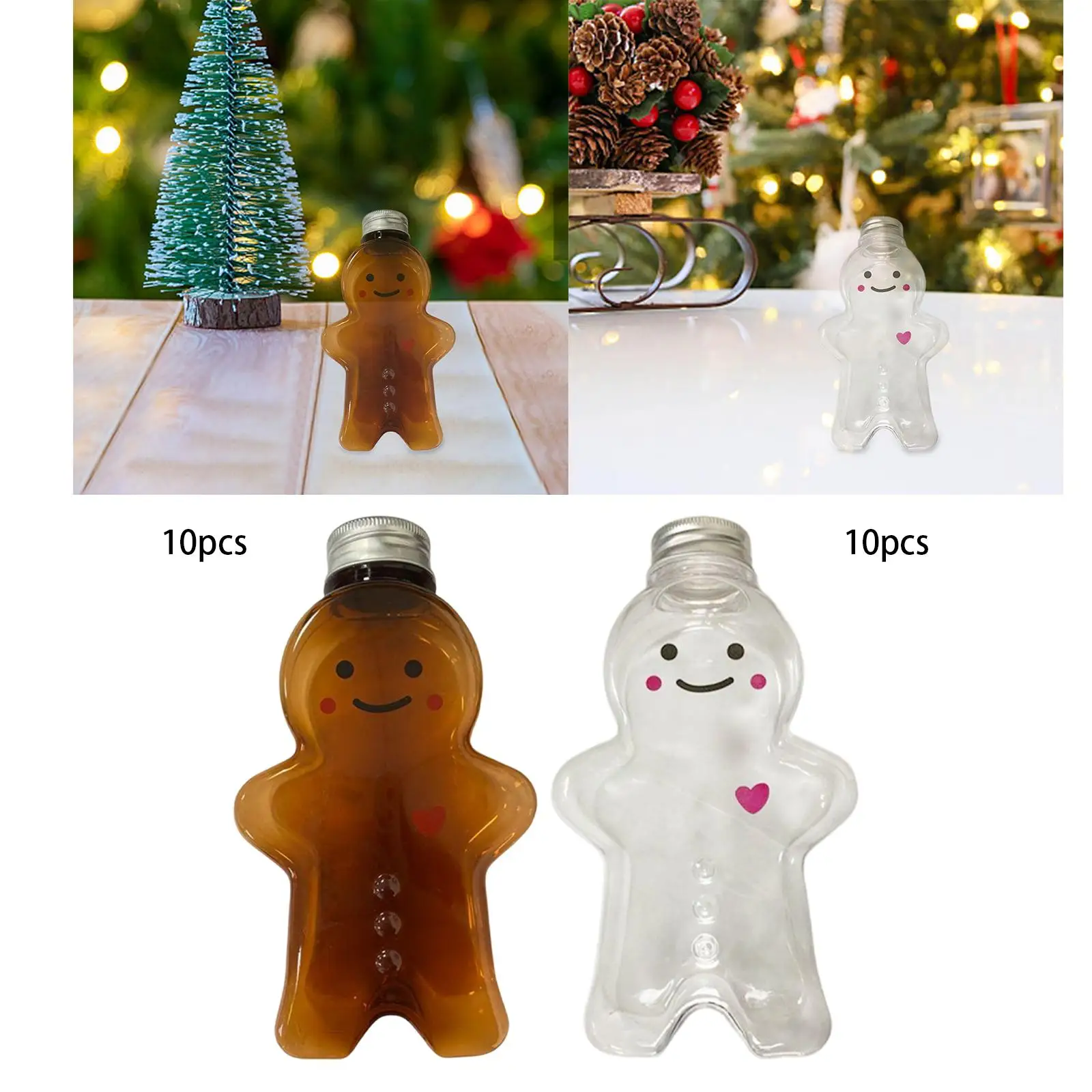 Gingerbread man shapes Bottles 500ml Drink Bottle Wide Application for Christmas