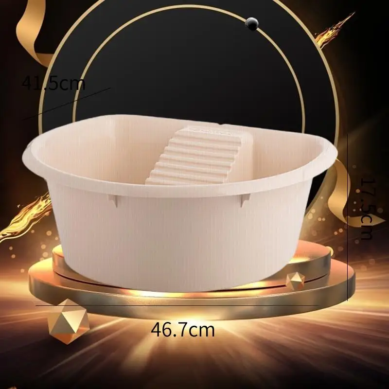 

Premium Quality Thickened Plastic Pot for Laundry Basin, Ideal for Scrubbing Board and Washbasin