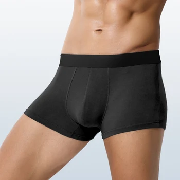 Vendita all'ingrosso di biancheria intima da uomo in Europa e negli Stati Uniti boxer transfrontalieri in seta di ghiaccio Boxer di taglia inglese pantaloncini di grandi dimensioni 1
