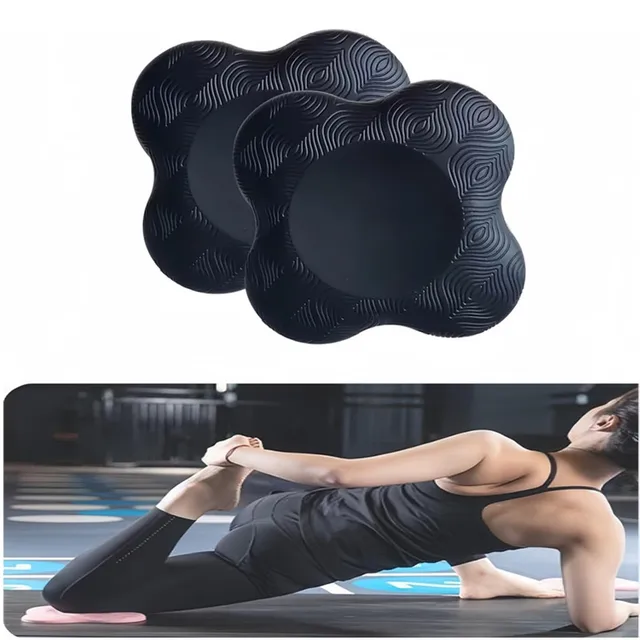 1/2Pcs Yoga Knee Pad Cushion Soft TPE Foam Support Protective Pad for Elbow Leg Arm Balance Exercise Fitness Workout Yoga Mat