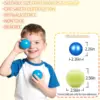 Ball Pit Balls for Kids, Plastic Refill 2.2 Inch Balls, 100 Pack, Bright Colors, Phthalate and BPA Free, Includes a Reusable Sto