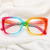 Finished Prescription Myopia Glasses Brand Designer Oversized Square Women's Eyeglasses Anti Blue Light Diopter Glasses Minus -2 3