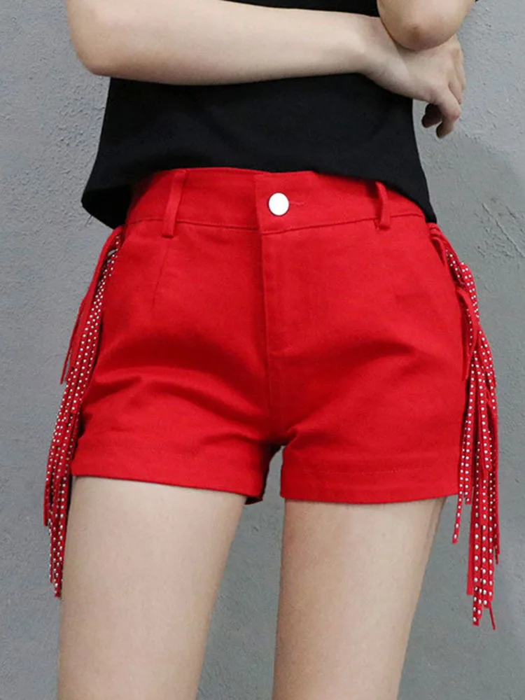 

Женские шорты с бахромой, откровенные танцевальные короткие сапоги с высокой талией, модные женские шорты с широкими штанинами, весна-лето 2024