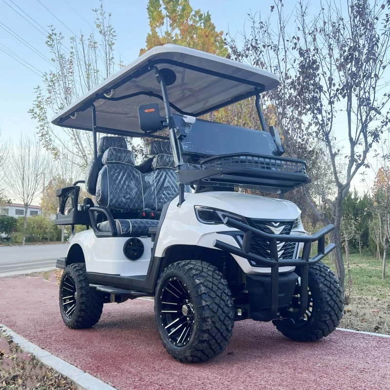 Club Golf Carts 2/4/6/8 seater Street Legal Golf Cart 72V Lithium Comfortable 4 Seats Electric Car Vehicle