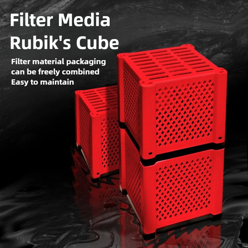 PVC Aquarium Filtration Lagerung Box Aquarium Filter Medien Kunststoff Lagerung Box Cube Verpackung Boxen Aquarium Filter Zubehör – Detail 13