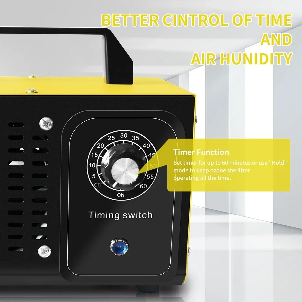 Air Purifier Ozone Generator 220V 60g Air Cleaner Ozono Disinfection Sterilization Ozonizer Cleaning Formaldehy Home Appliance