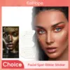 Facial Spot Glitter Sticker Fake Freckle Metallic Golden Irregular Waterproof Temporary Tattoo Star Sticker For DIY Makeup Party 1