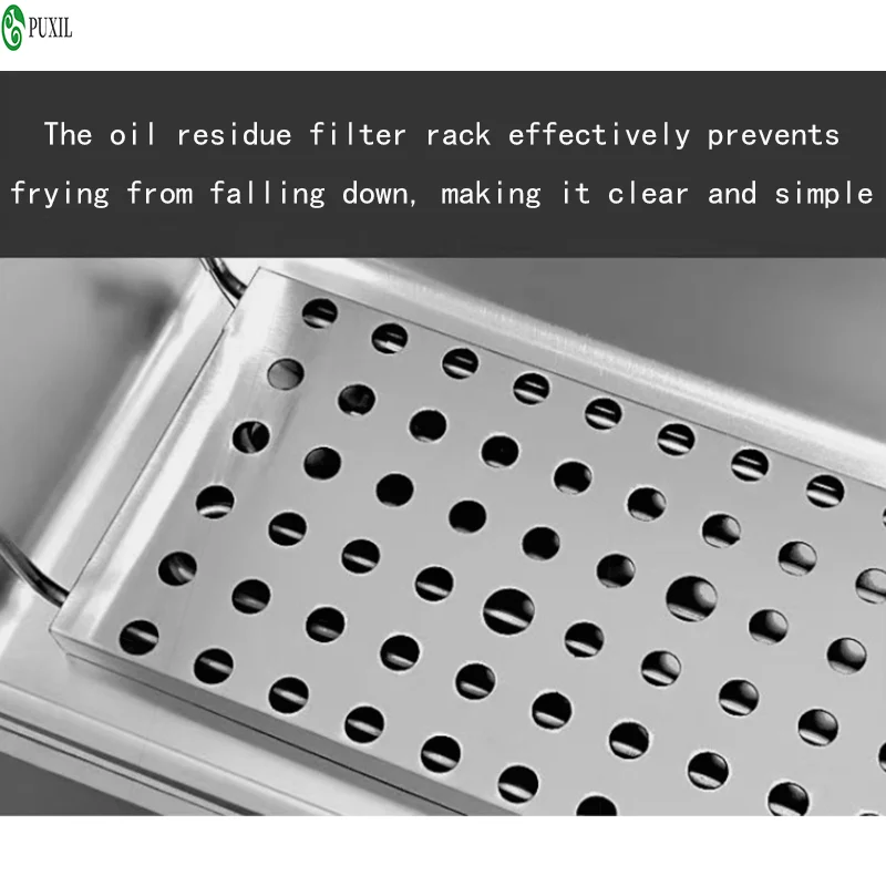 10L Stainless Steel Commercial Electric Deep Fryer Stove Single Cylinder Smokeless Chicken Dough French Fries Frying Machine 6