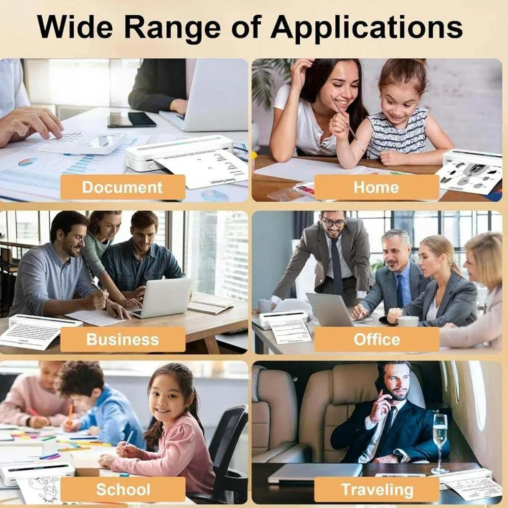 A4 감열지 20/100/200매 접이식 및 롤형 문서용 속건성 감열지 시험지 사무실 가정용 인쇄