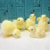 Simulation Chick Rabbit Plush Toy Children Cognition Chicken Model Figurine Realistic Furry Animal Doll Chicken Easter Gift 1