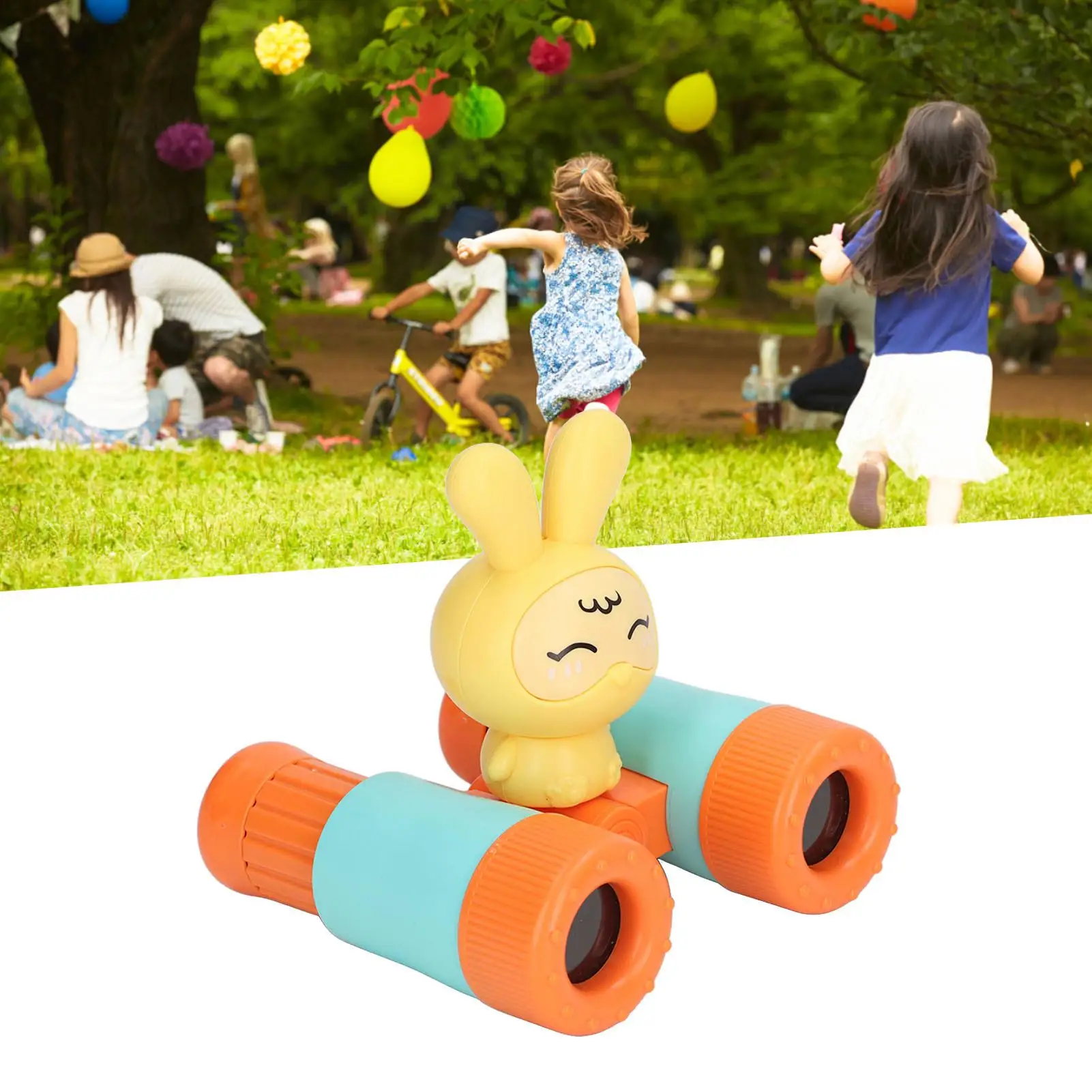 8X Kids Binoculars - Clear Imaging Portable Rabbit Design, Detachable Plastic, Ideal for Games & Outdoor Adventures 5