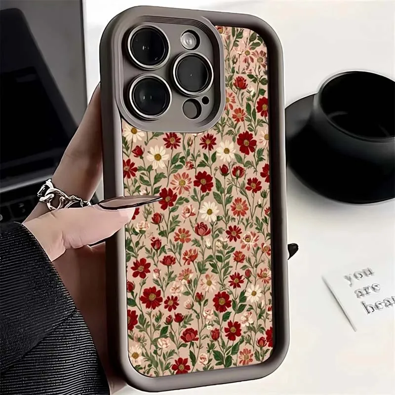 Vintage Floral TPU Phone Case
