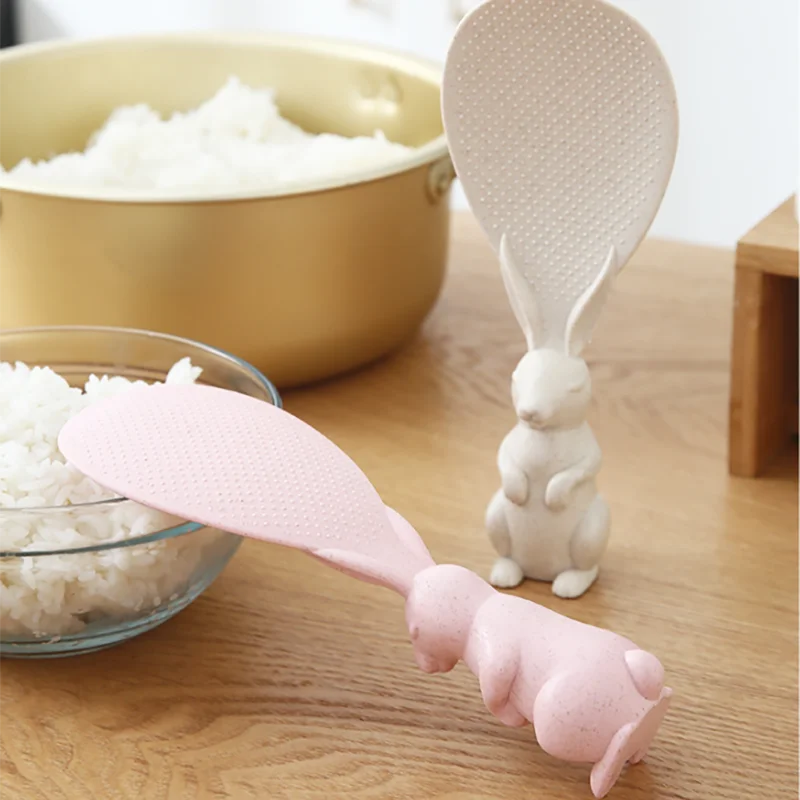 Home Non Stick Upright Plastic Rice Spoon Kitchen Tools