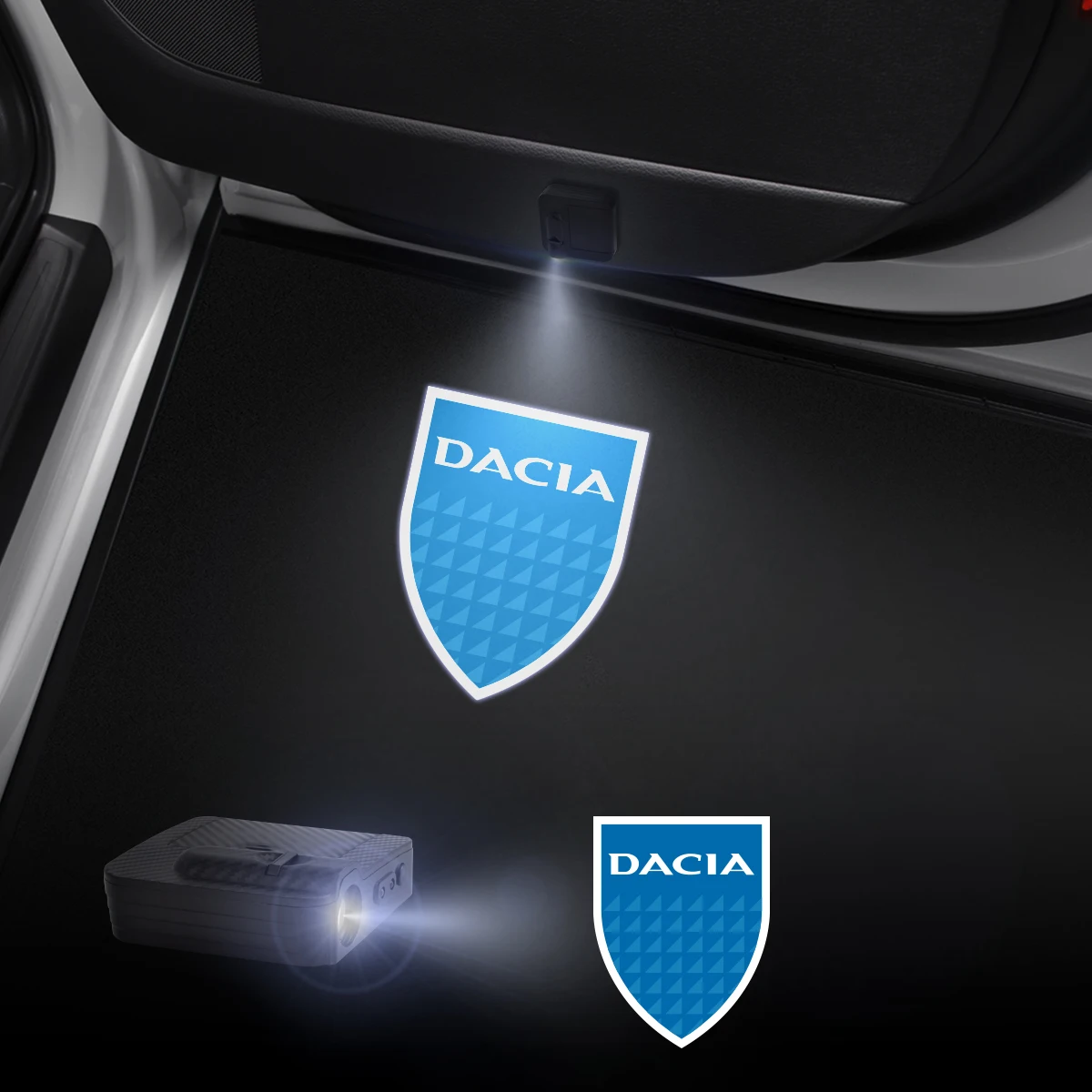 1/2 Pz Per Duster Logan Sandero Stepway Sandero Lodgy Dokker Car Door Welcome Lights Proiettore Laser Logo Wireless Sensing