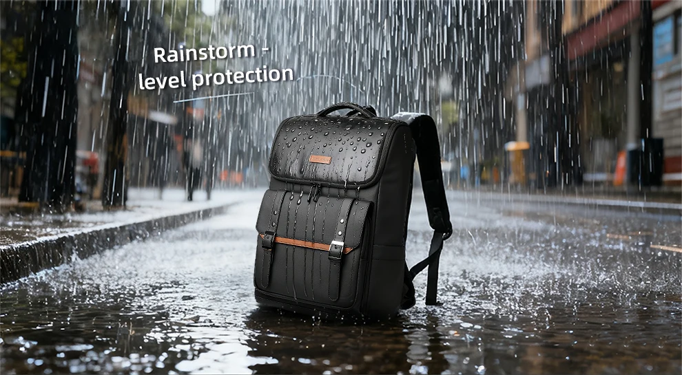 Heroic Knight Freizeit-College-Rucksack, großes Fassungsvermögen, 17,3-Zoll-Laptop-Rucksack, Unisex, wasserdicht, tragbar, Arbeits- und Reiserucksack – Detail 7