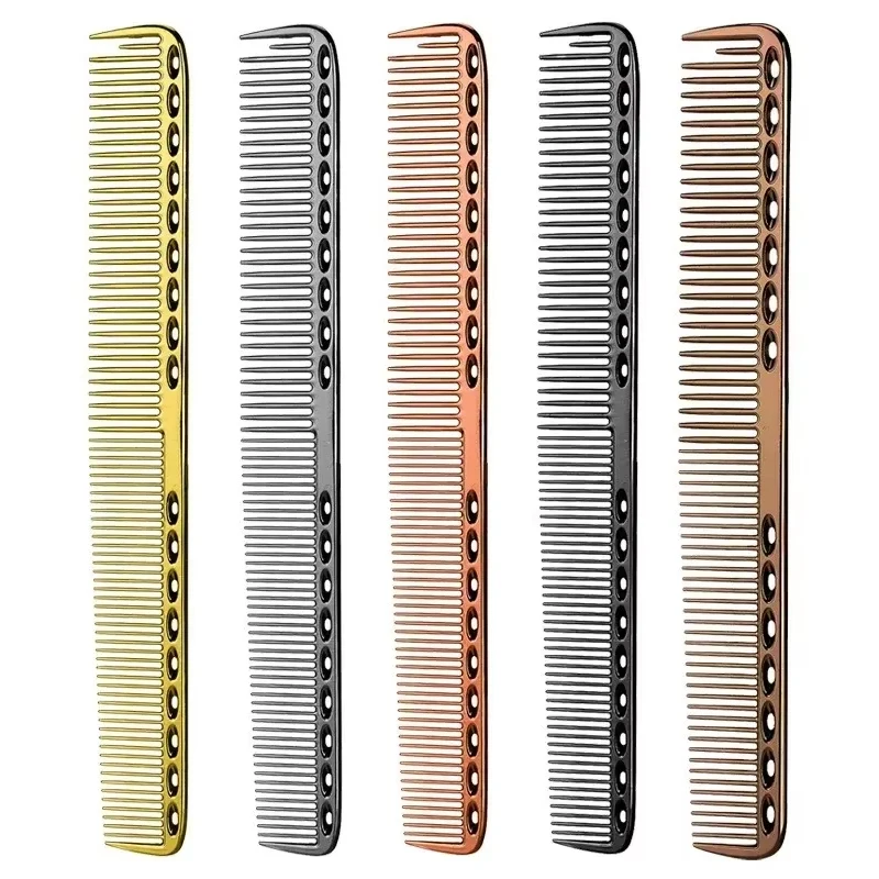 Space Aluminuml Hair Comb Pro Hairdressing Combs расческа для волос Hair Cutting Dying Hair Brush Barber Tools Salon Accessaries 1