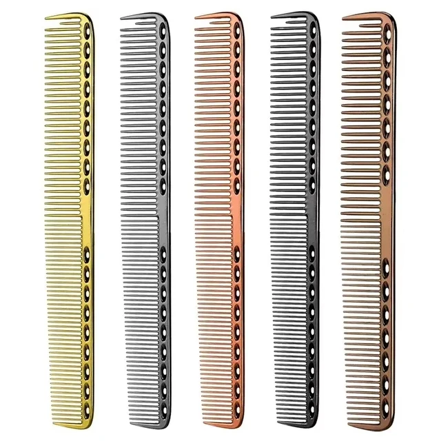 Space Aluminuml Hair Comb Pro Hairdressing Combs расческа для волос Hair Cutting Dying Hair Brush Barber Tools Salon Accessaries 1