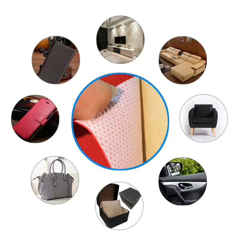 0,9mm weiches Kunstleder mit selbst klebenden Reparatur-Leders ofas, Leder tischen und Stühlen DIY Crafts PVC-Leder – Detail 3