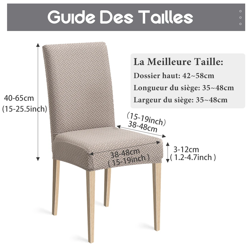 HOUSSE DE PROTECTION De Chaise En Tissu Épais Housse De Siège En Jacquard .  EUR 17,89 - PicClick FR