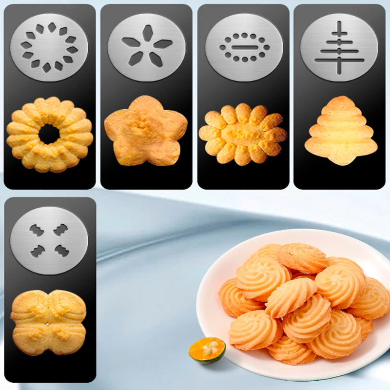13pcs DIY Manual Cookie Mold Gun Cookie Press Kit Machine Gun Decorating Squeezing Machine Making Churros Device Baking Tool baking supplies