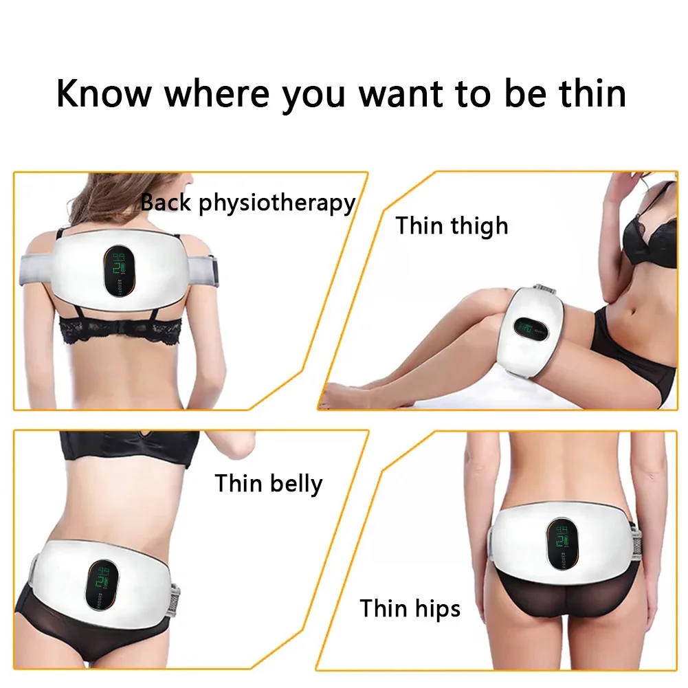 Electric Slimming Machine Professional Big Belly Full Body Thin Waist Belt Fat Burning Abdominal Massage Device