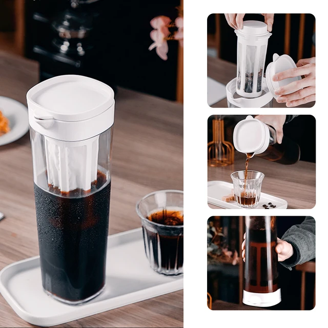 1pc Pet Single Cold Brew Pitcher, Refrigerator Side Door Water