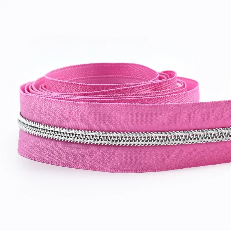 Nylon Zippers Silver Teeth Roll for Sewing and DIY Tailoring Accessories